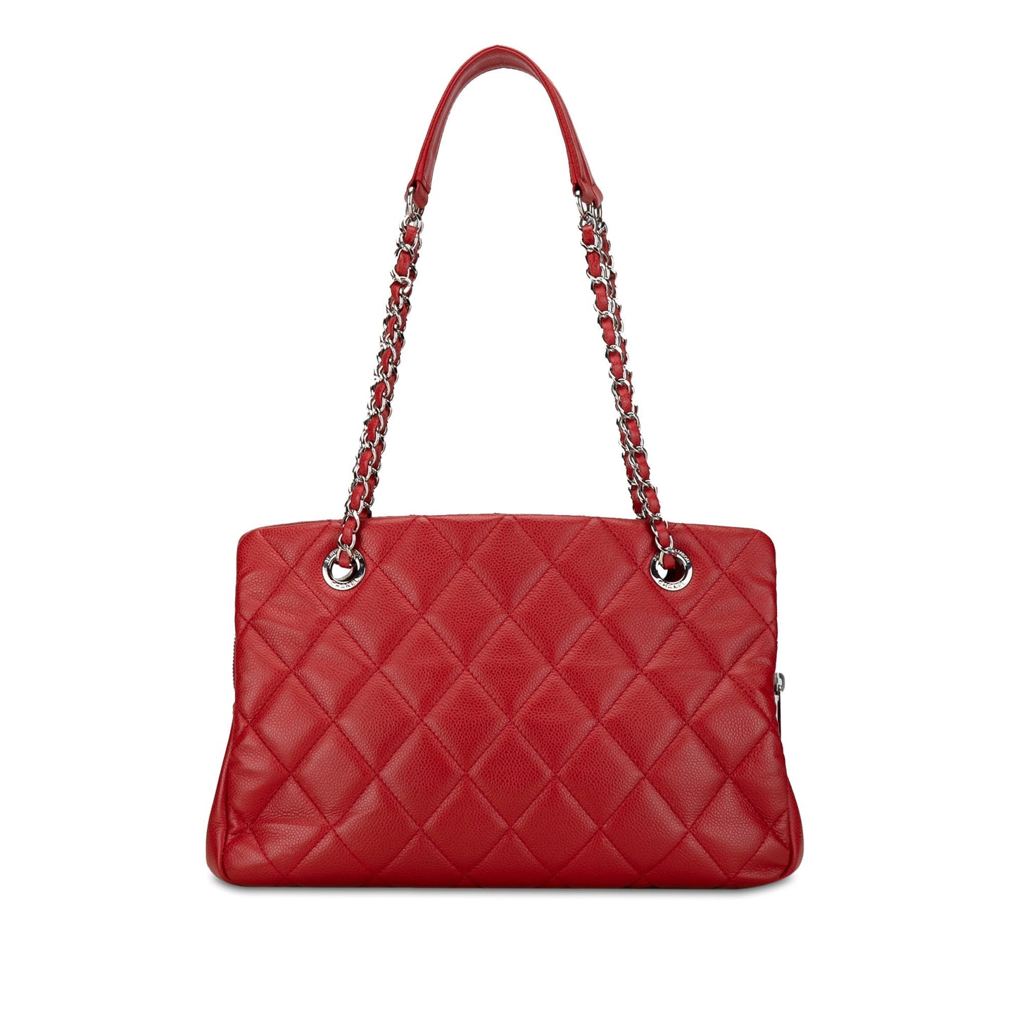 Red Chanel CC Petite Caviar Soft Tote