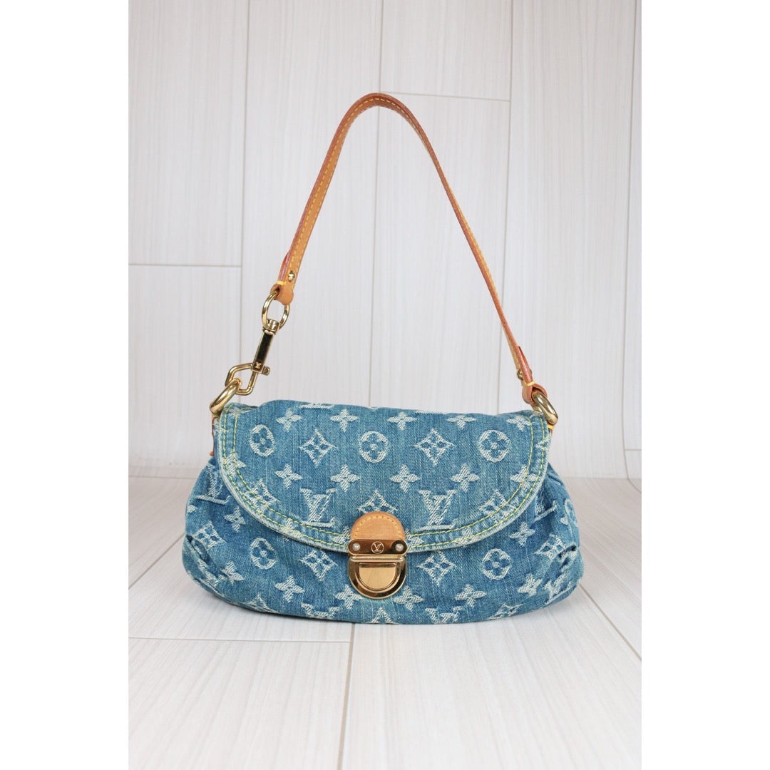 Rank AB ｜  LV Monogram Denim  Shoulder Bag  ｜S24070903