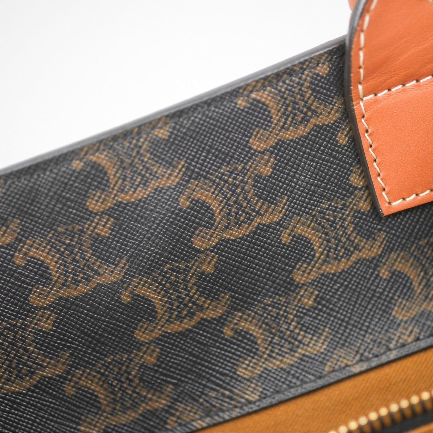 Celine Small Vertical Cabas Tote Triomphe Canvas Tan