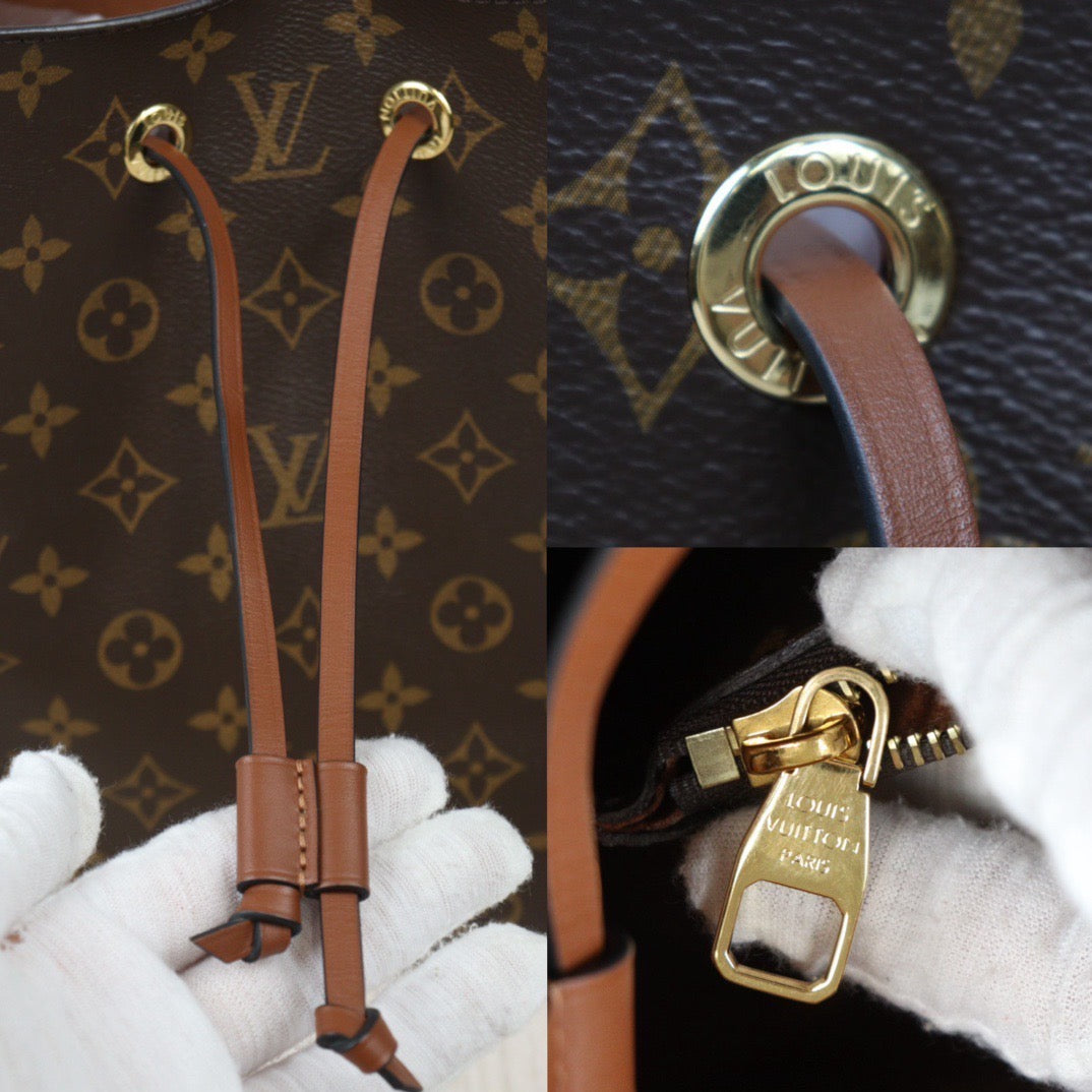 Rank A｜ LV Monogram Neonoe Canvas  Brown Shoulder Bag IC Chip Model｜S24061716