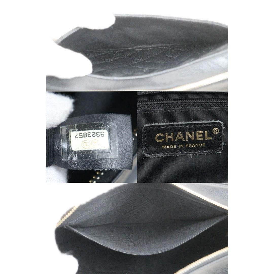 Good ( Rank AB)｜ CHANEL Half Moon Shoulder Bag Black Made In 2004-2005Year  ｜VT25030113