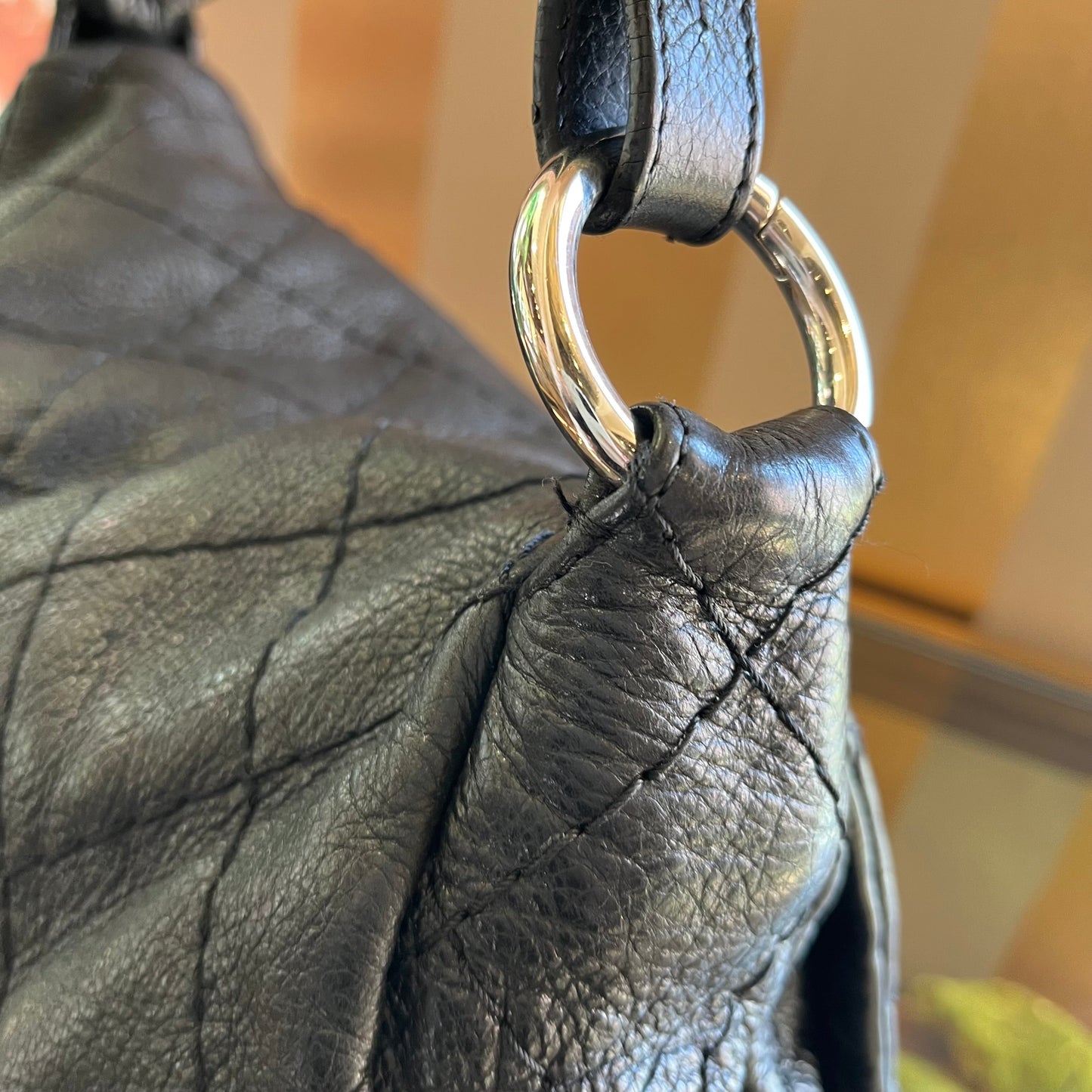 CHANEL On The Road Large Flap Black Shoulder Bag