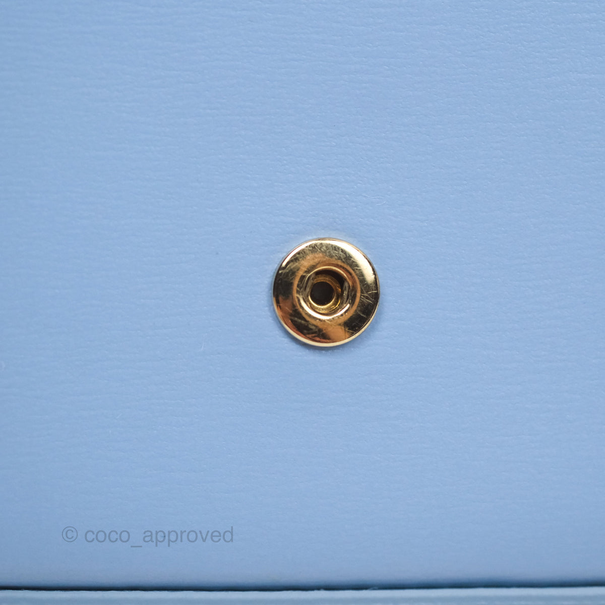 Celine Mini Triomphe Shiny Calfskin Light Blue