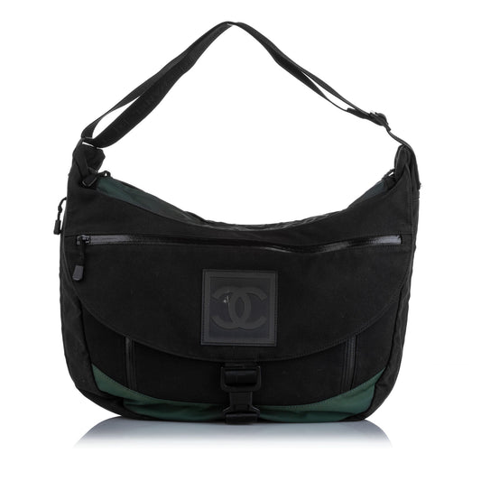 CC Sports Line Nylon Shoulder Bag Black