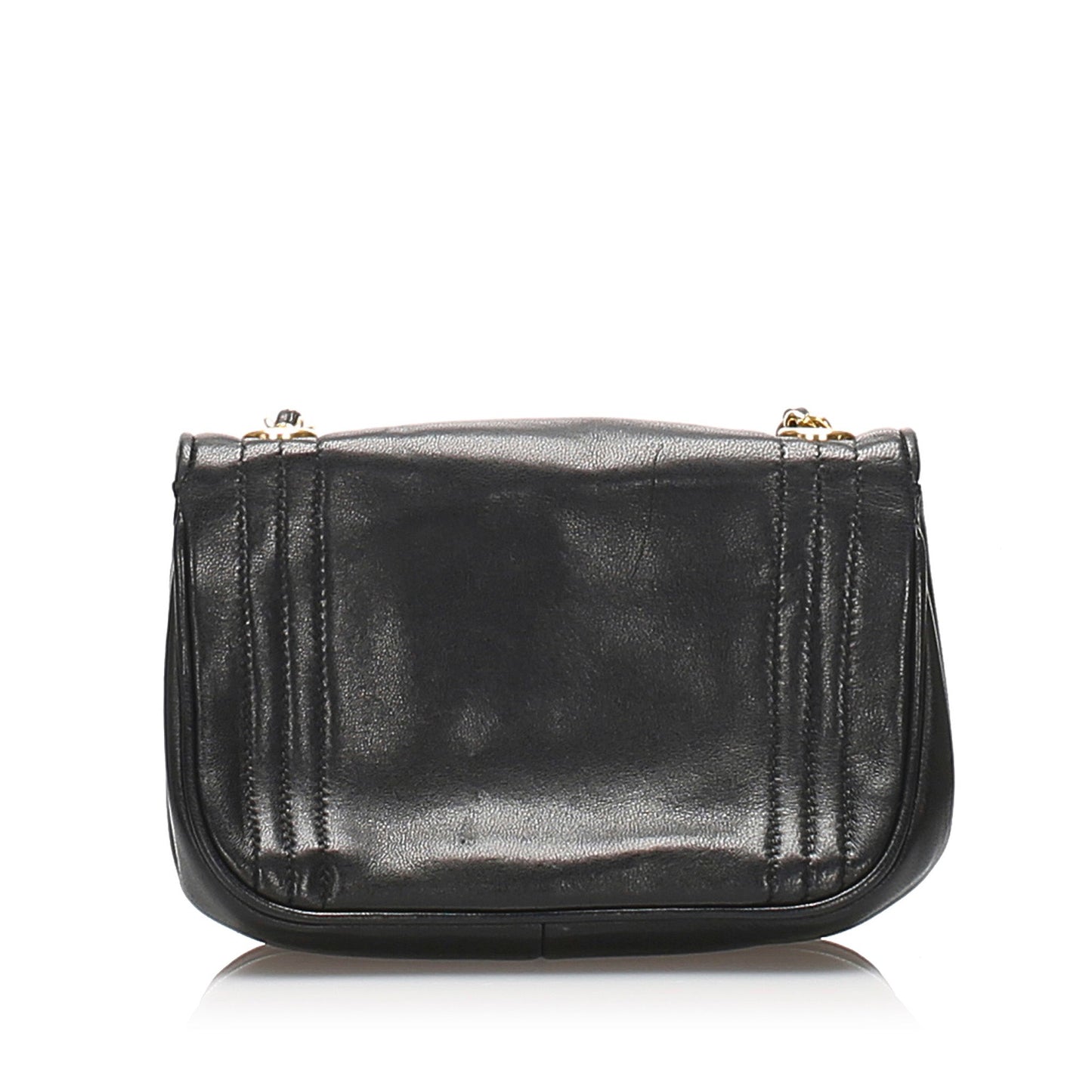 CC Lambskin Leather Crossbody Bag Black