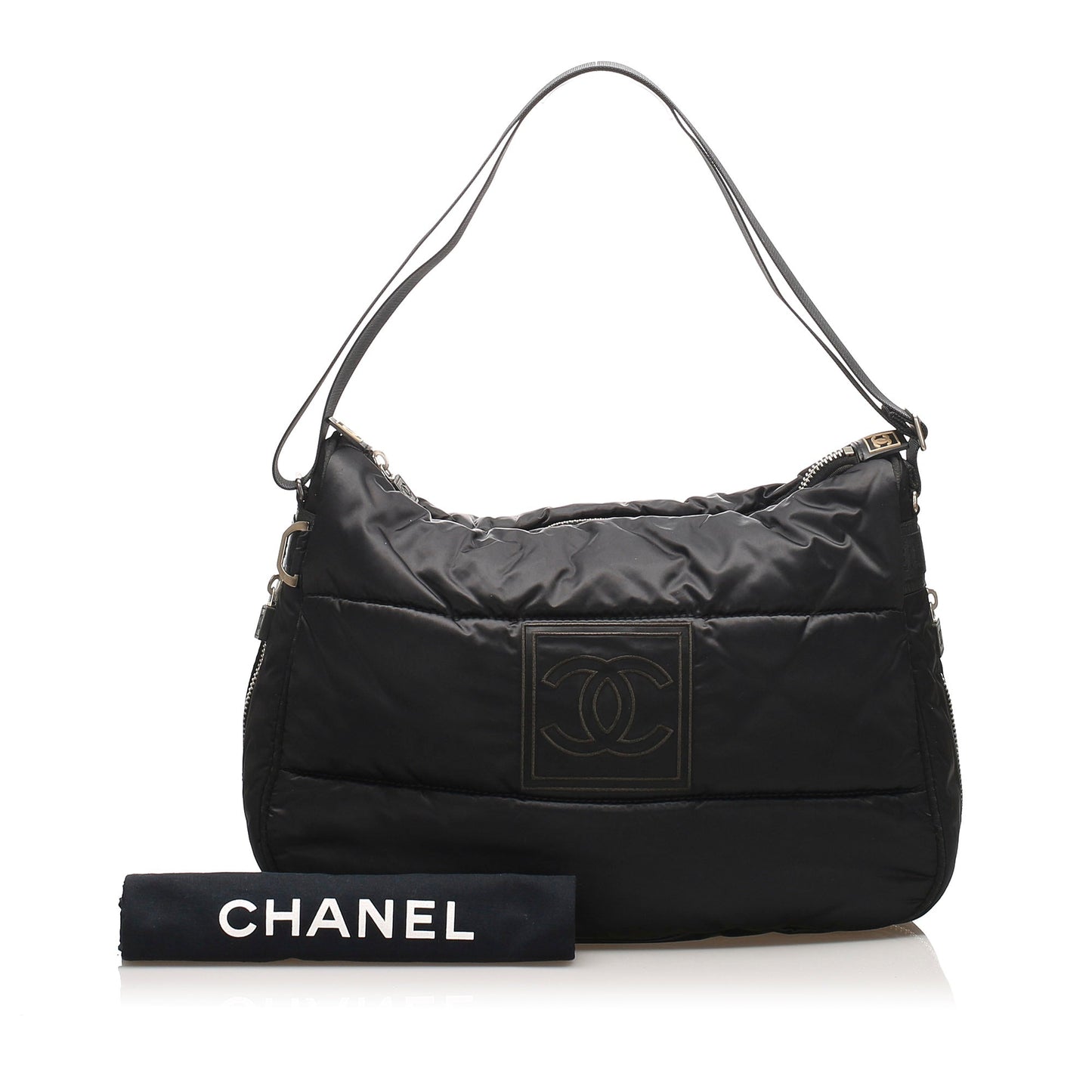 Chanel Sport Line Chain Shoulder Bag Black