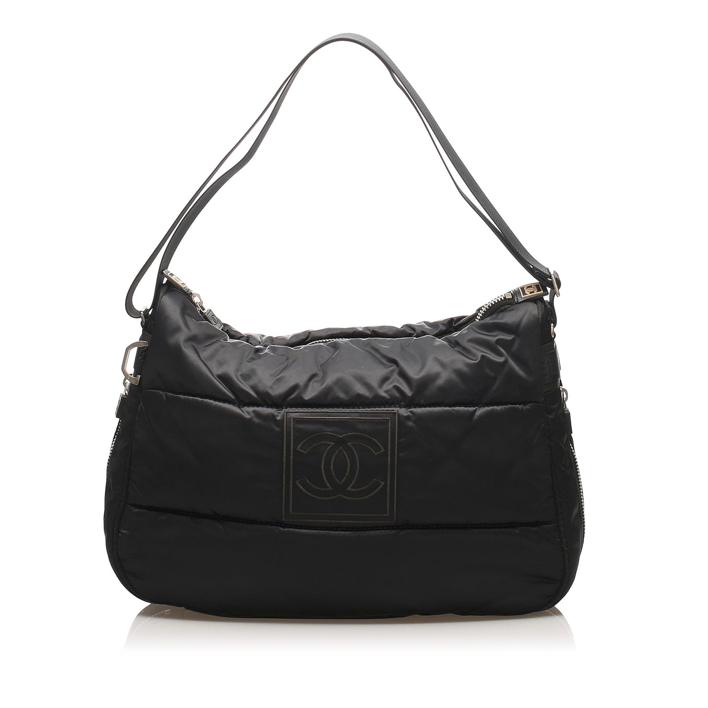 Chanel Sport Line Chain Shoulder Bag Black