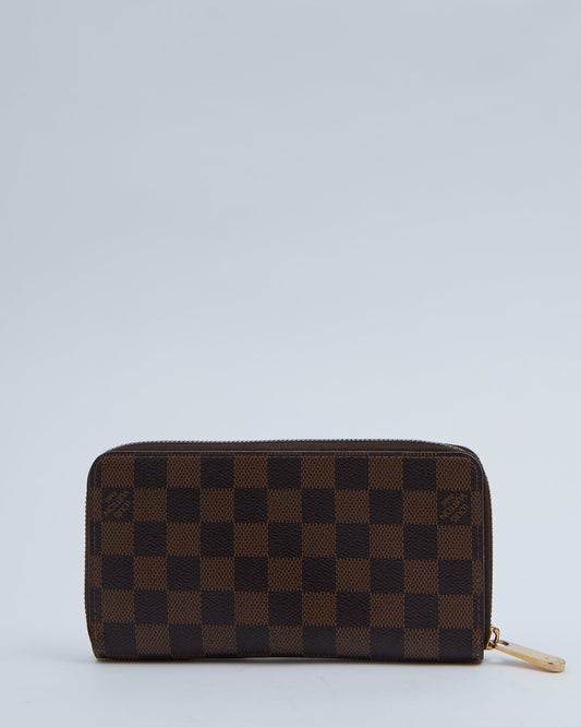 Louis Vuitton Damier Ebene Canvas Zippy Wallet
