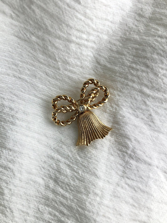 Christian Dior Brooch Gold Vintage j37x4j