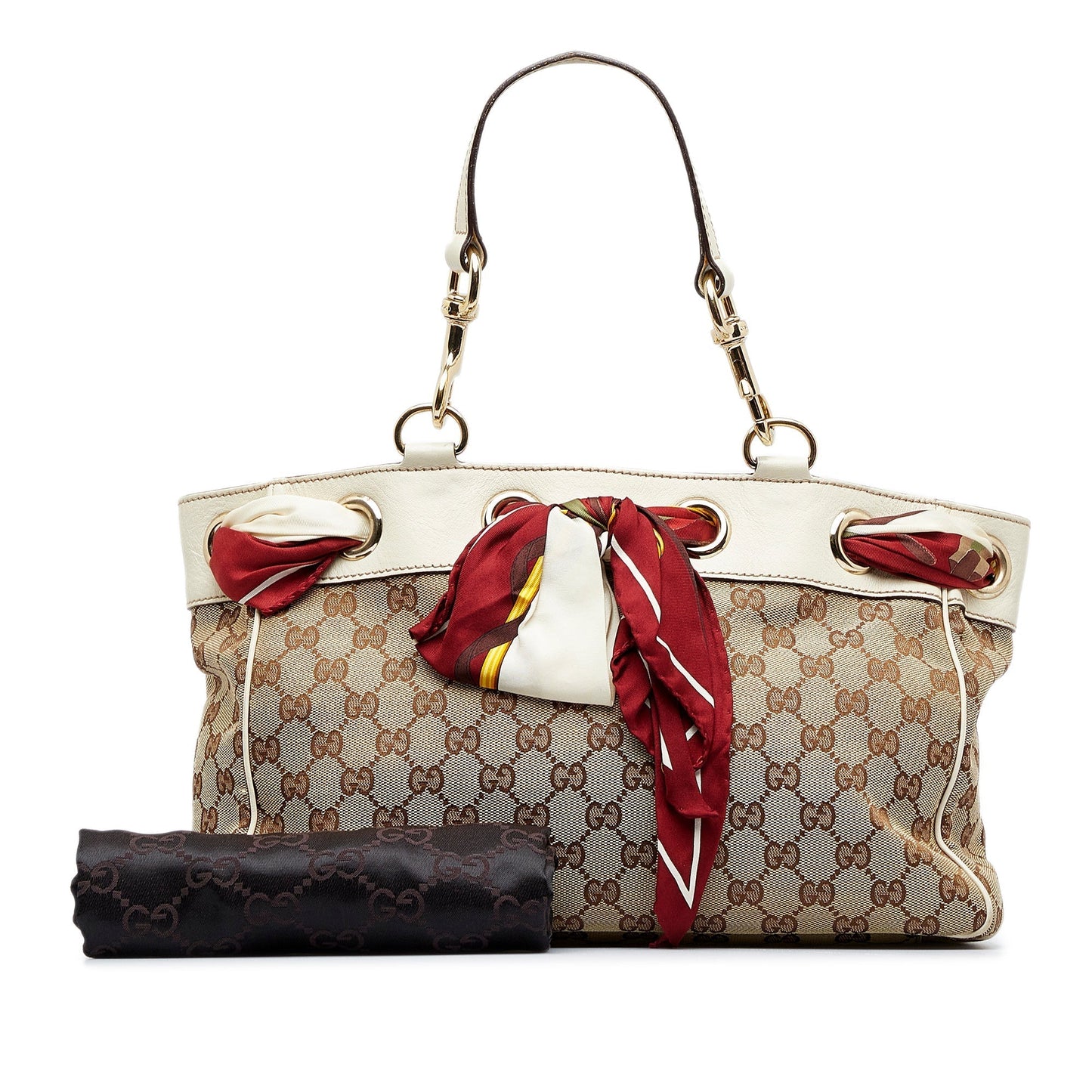 Gucci Positano Tote Bag Brown GG Canvas