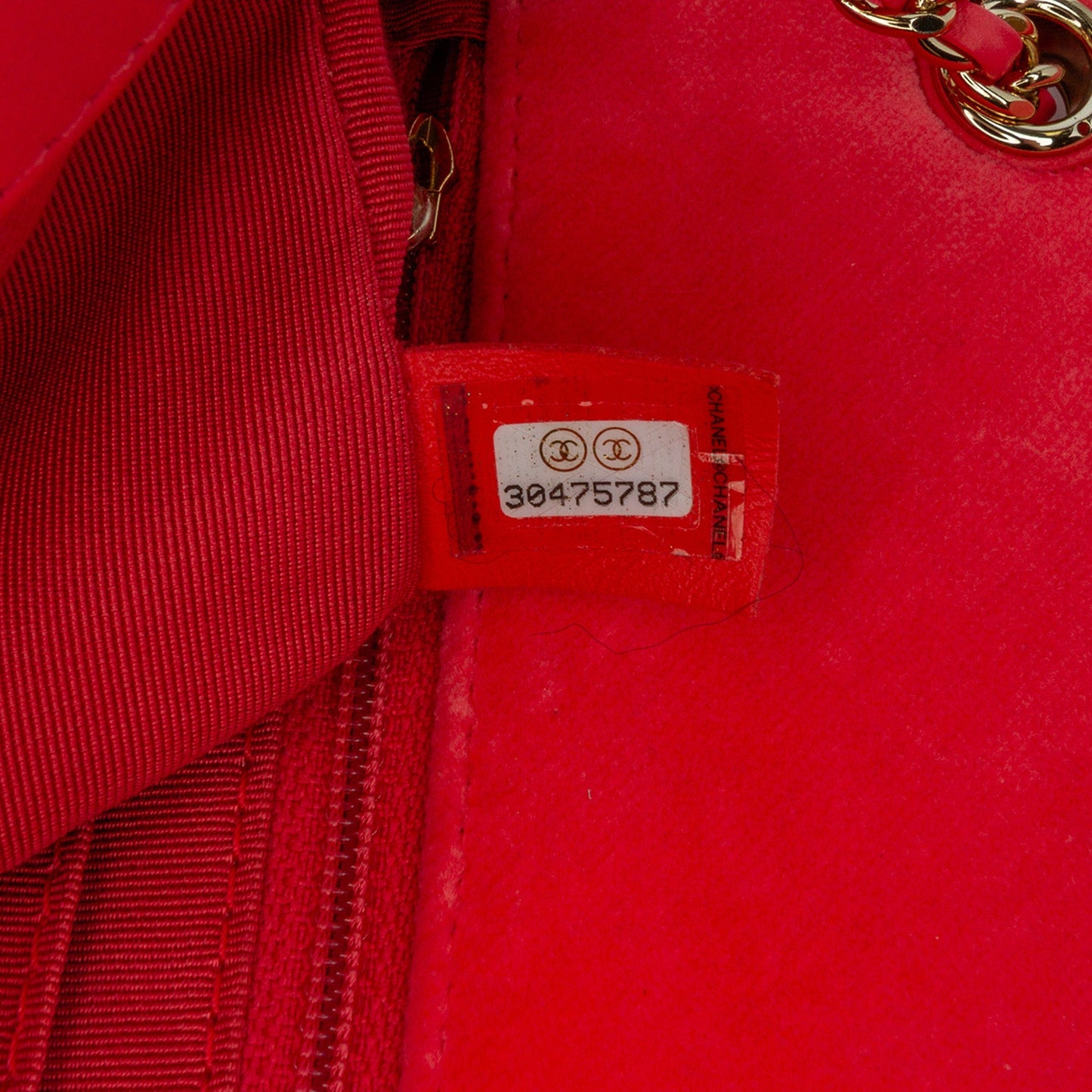 Red Chanel Mini Rectangular Velvet Pearl Crush Flap Crossbody Bag
