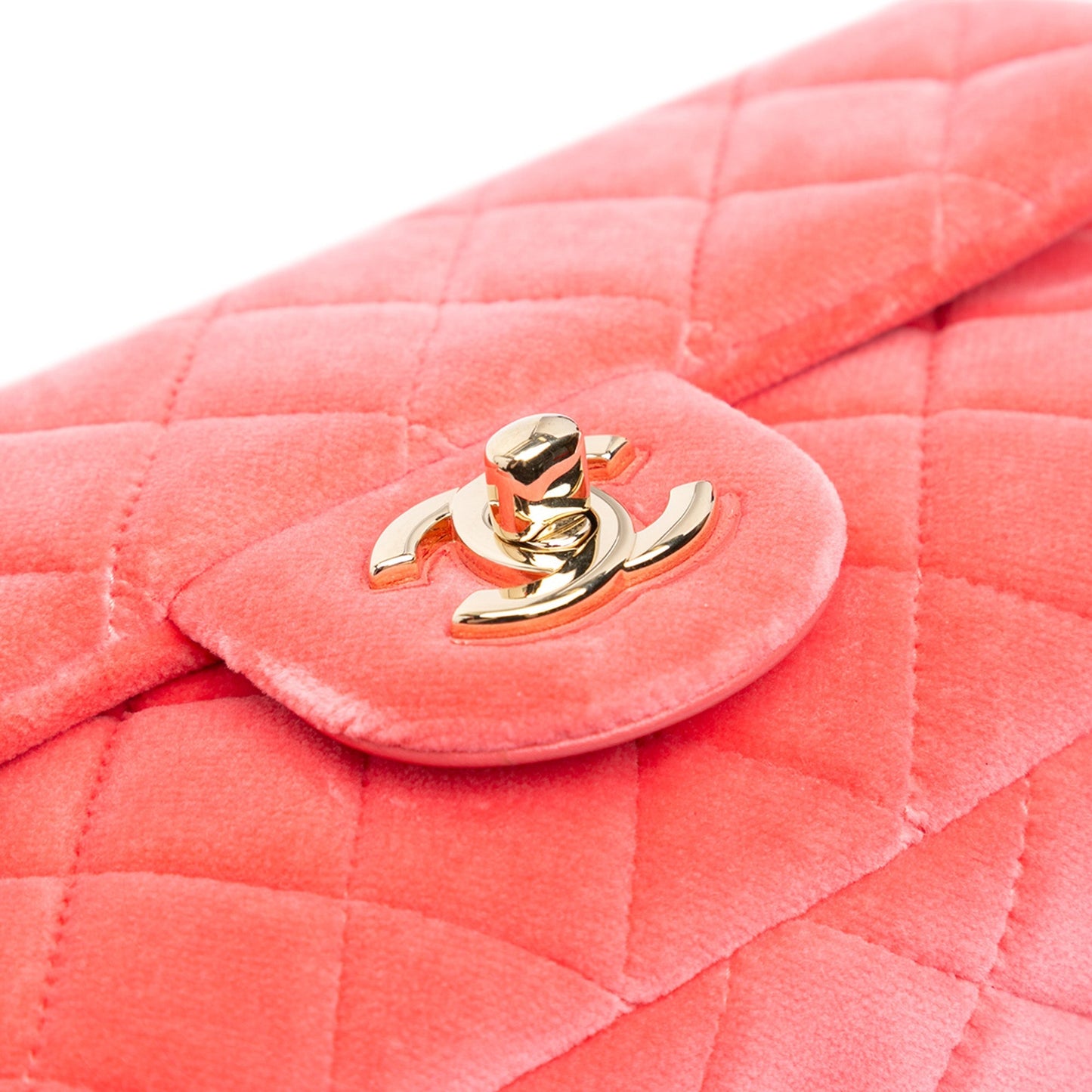 Red Chanel Mini Rectangular Velvet Pearl Crush Flap Crossbody Bag
