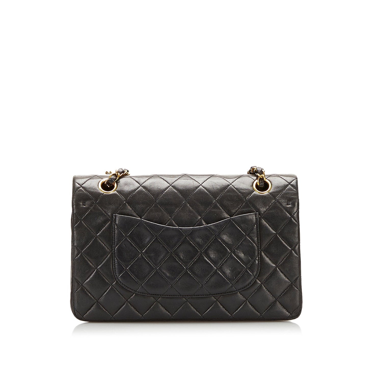 Chanel Medium Classic Lambskin Double Flap Shoulder Bag