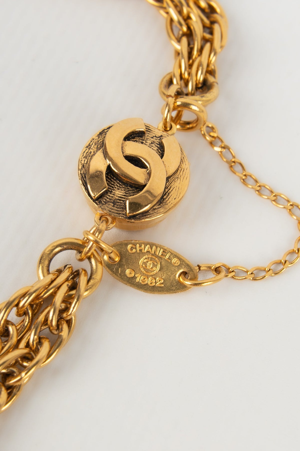 Collier / sautoir Chanel 1982