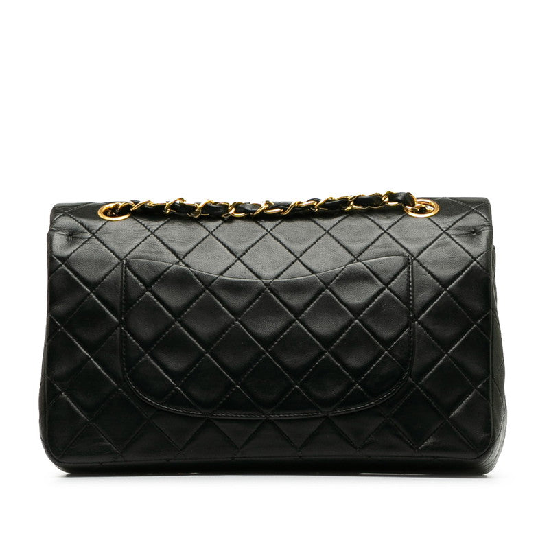 Chanel Mattress Double Flat Chain houlder Bag No. 2 Black Gold   Chanel