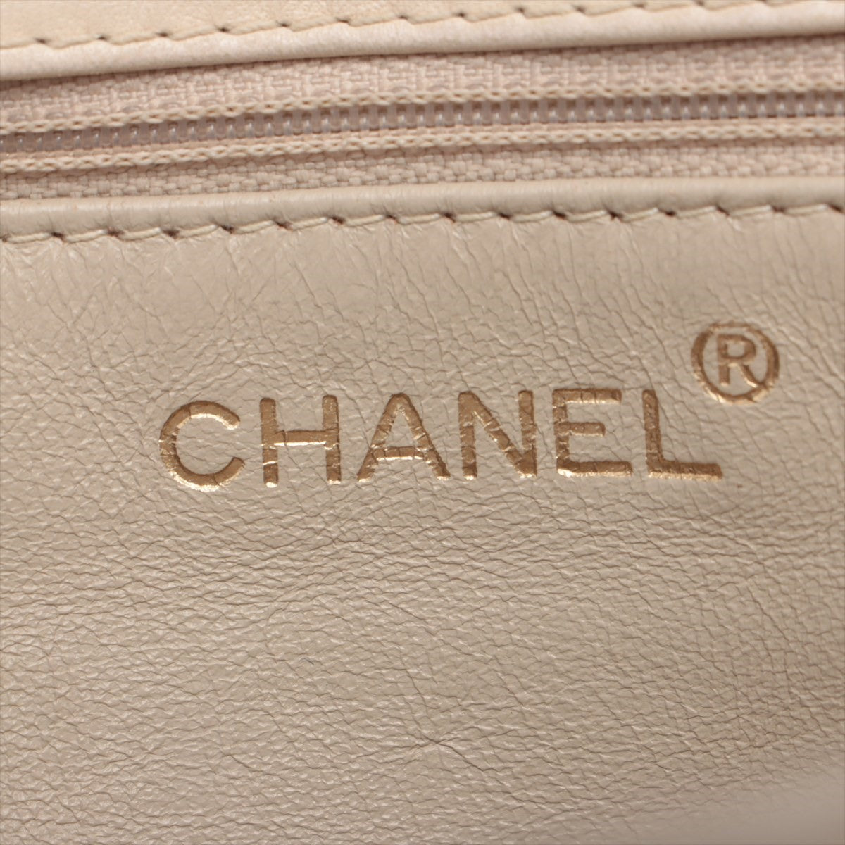 Chanel Matrasse  Chain Shoulder Bag Beige Gold  5th