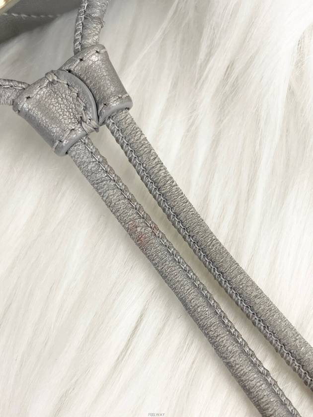Daol Merchant Store 22 Season Calfskin Flap Backpack Silver 31st Unit AS2398 Status A Chanel