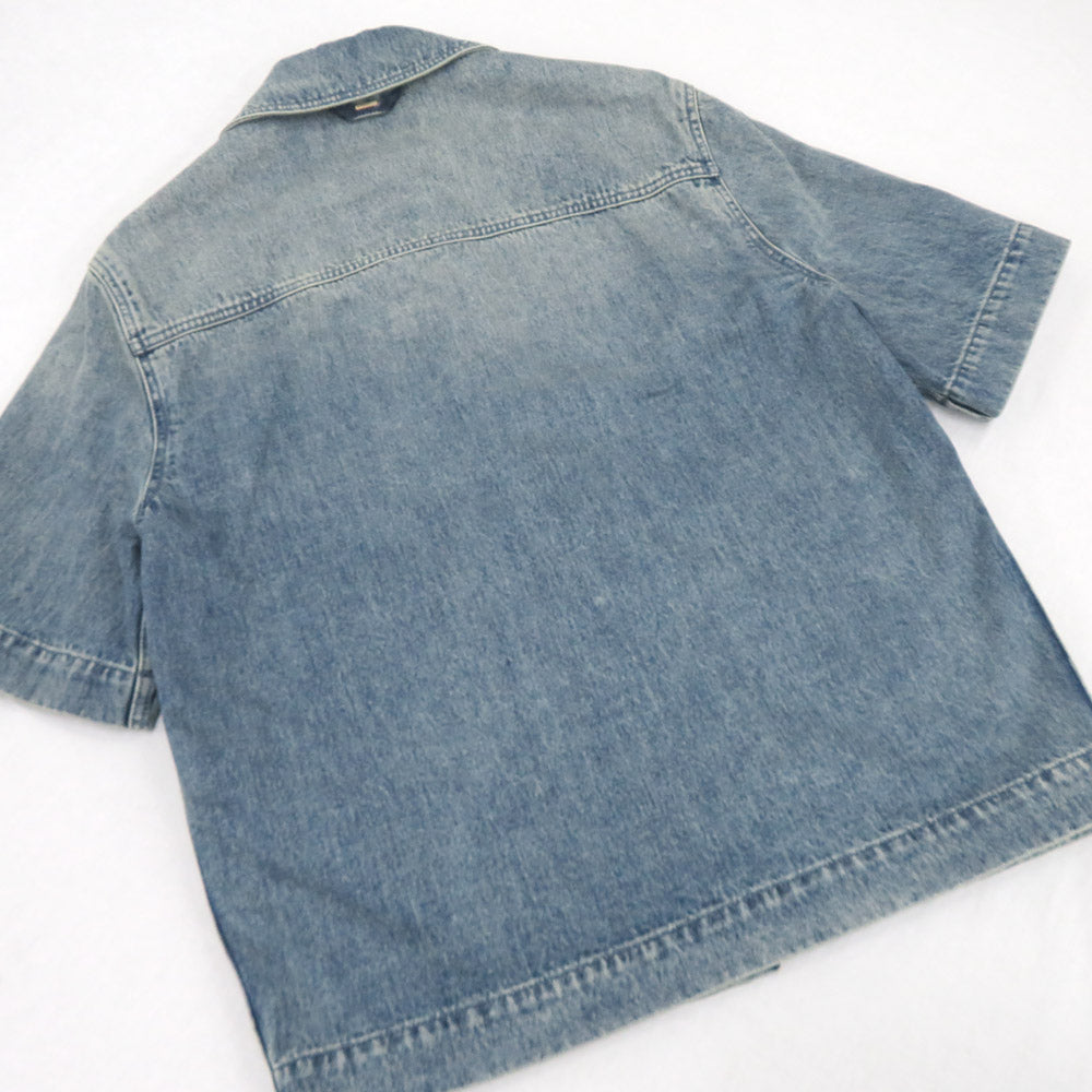 Louis Vuitton Short Sleeve Denim Workwear Monogram  y 1ABLDF XS Size  Clothes Apparel Fashion Fine s