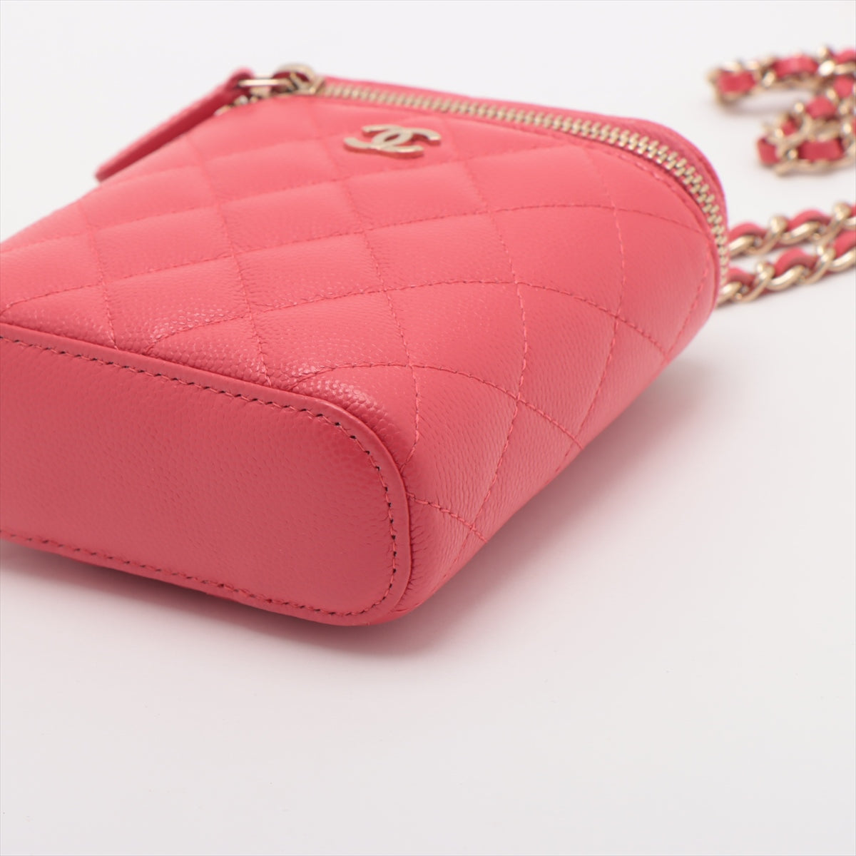 Chanel Matrasse Caviar S Chain Shoulder Bag Pink G