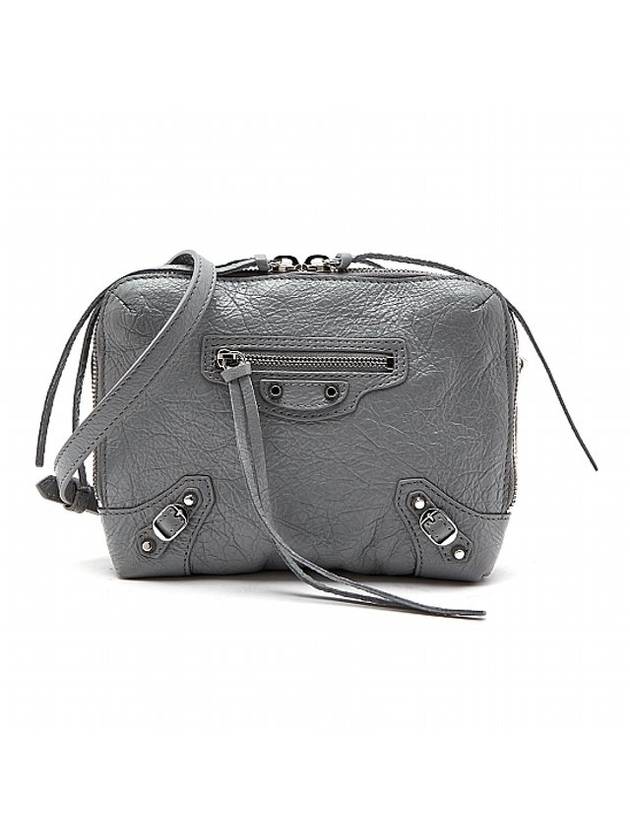 Luxury Balenciaga  Classic Reporter Chain Cross Bag Grey