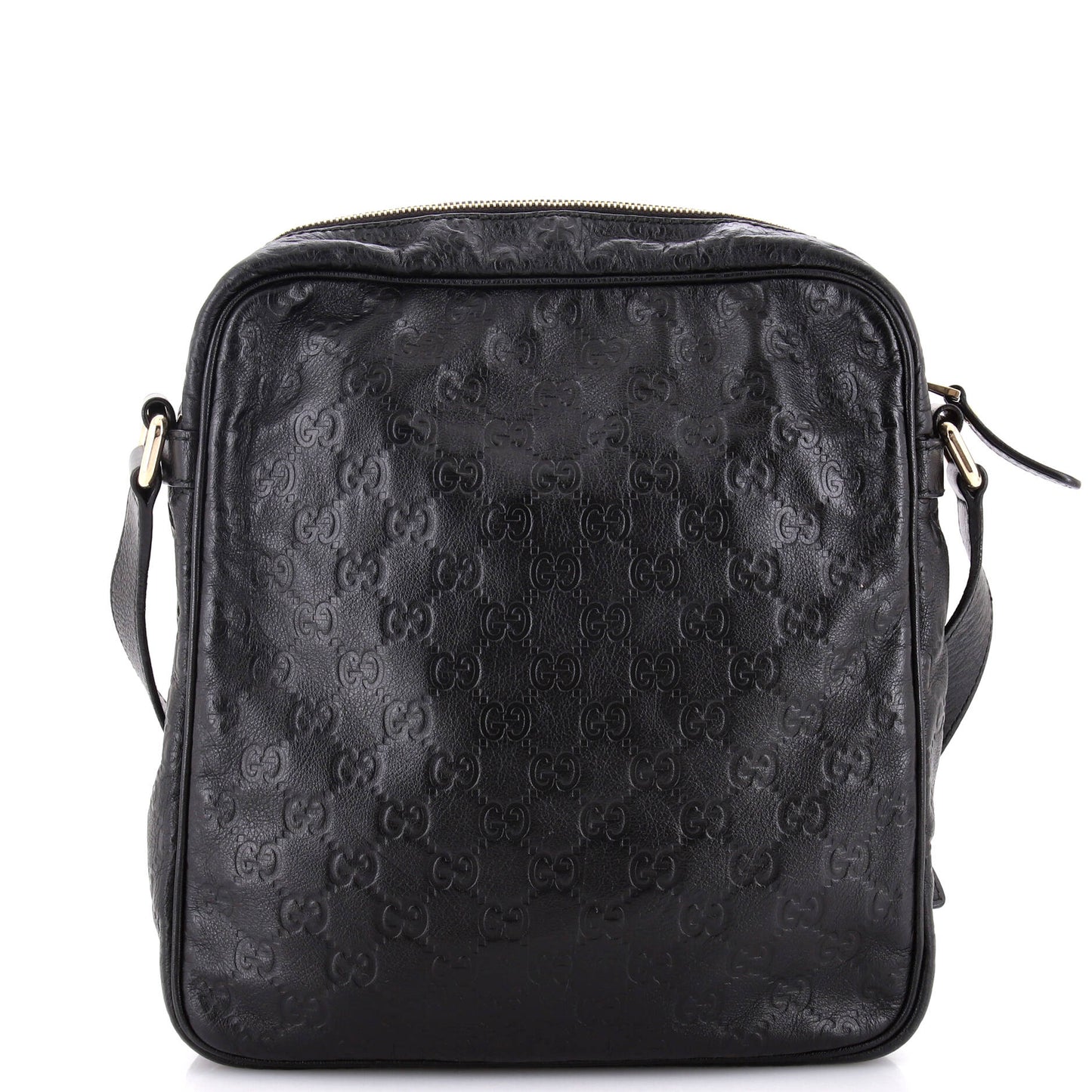 Front Zip Messenger Guccissima Leather Medium