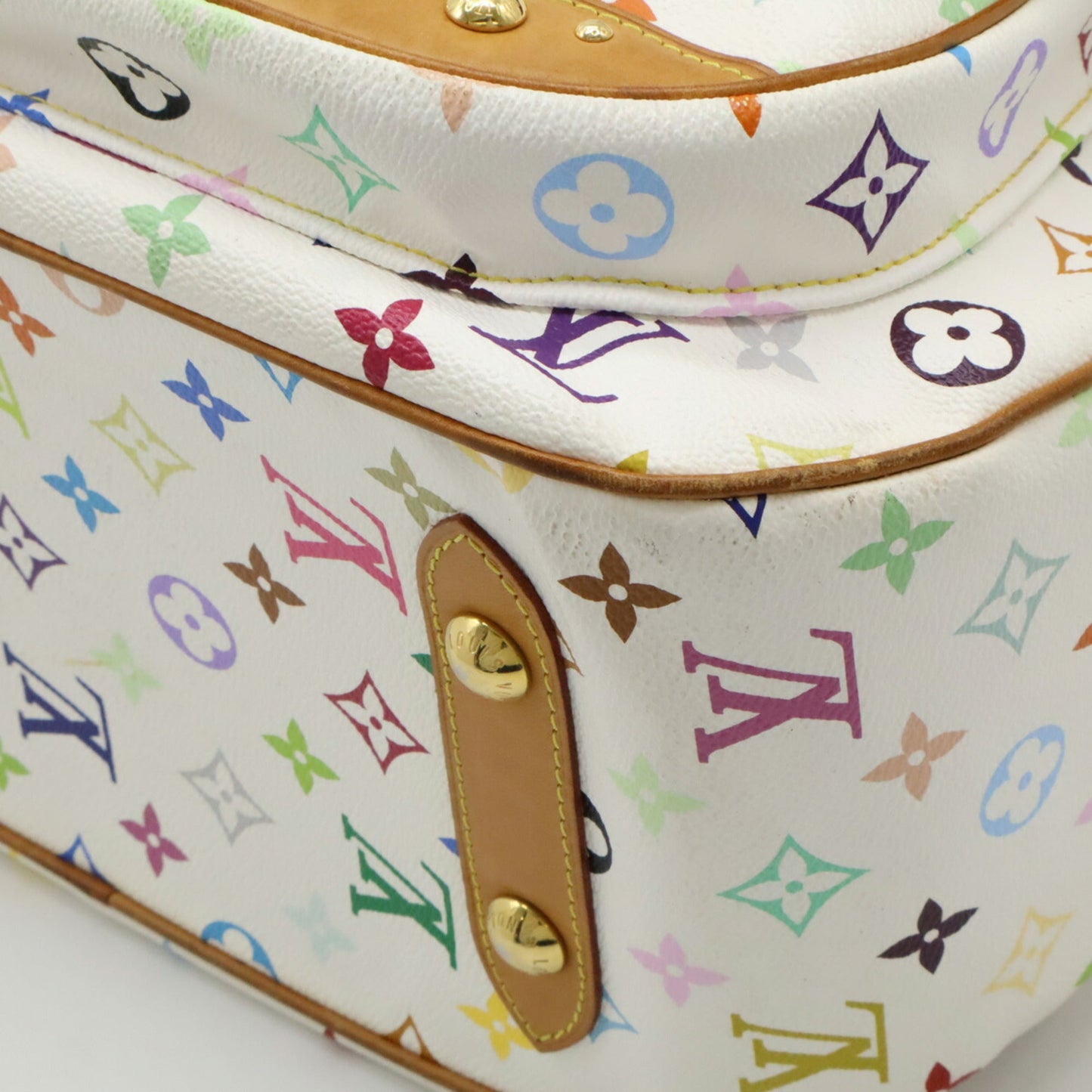 Louis Vuitton Blanc Monogram   Monogram colore Handbag Shoulder Bag