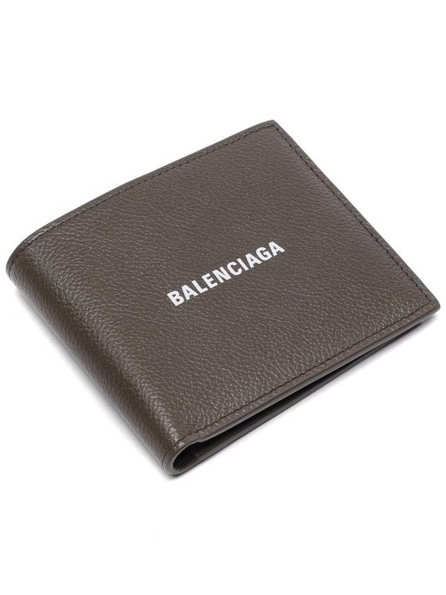 Luxury Balenciaga  Cash Square Folded Wallet Dark Green