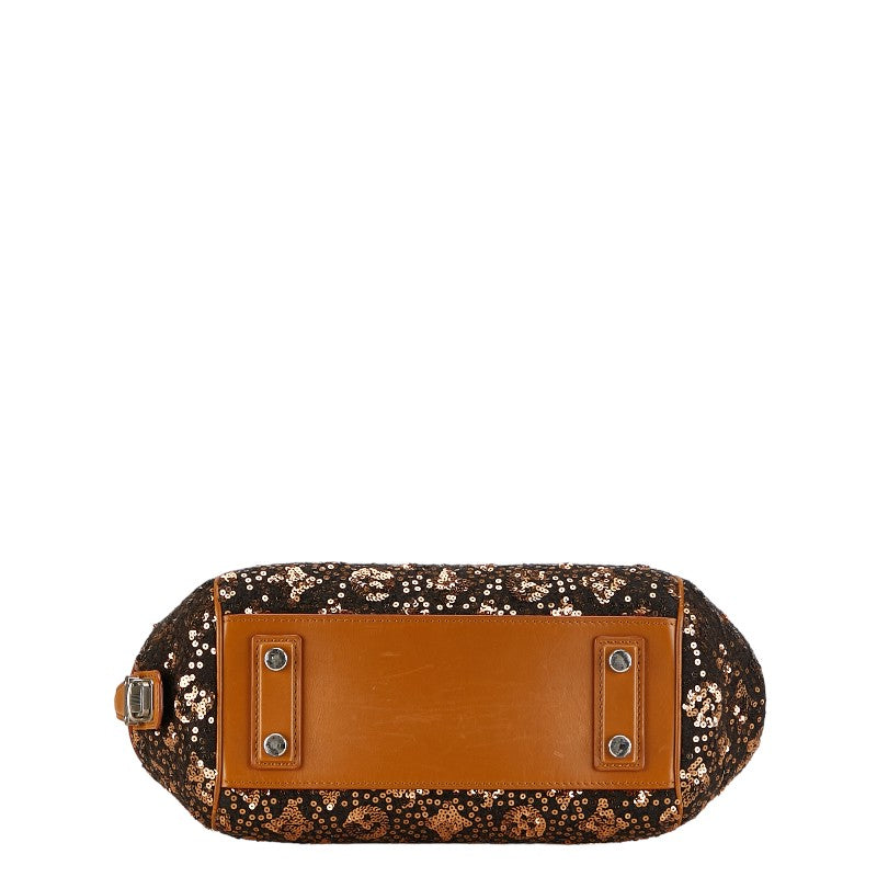 Louis Vuitton Monogram Sunshine Express Ba Handbag M40794 Brown Black Spin-Cool Leather  Louis Vuitton