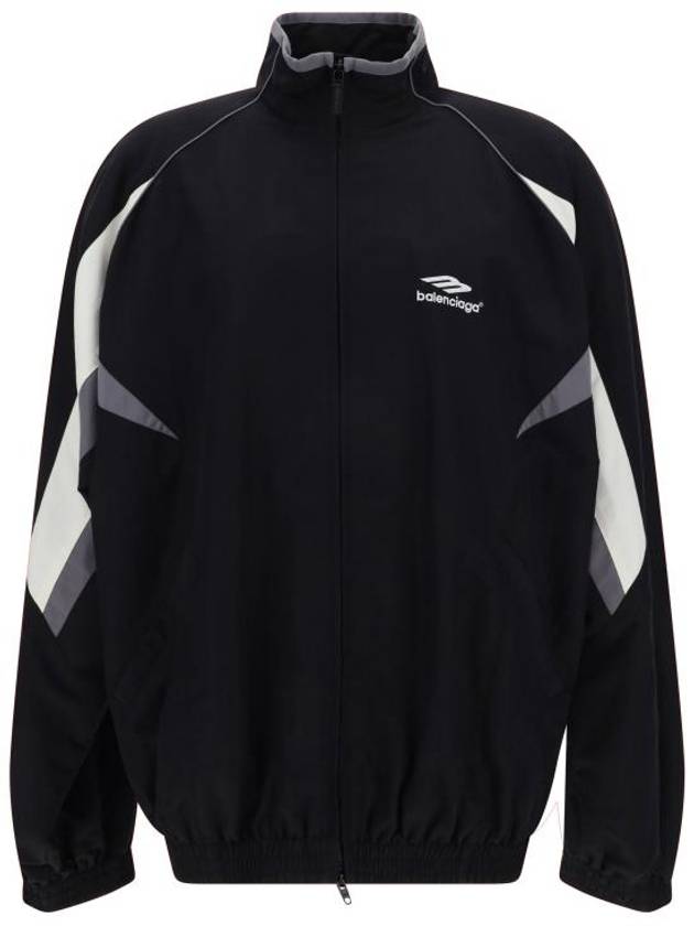 Luxury Balenciaga  3B Sports Icon Medium Fit Track Jacket Black