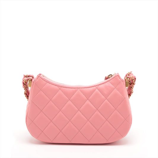 Chanel 19 in Chain Shoulder Bag Hobo Bag Pink G