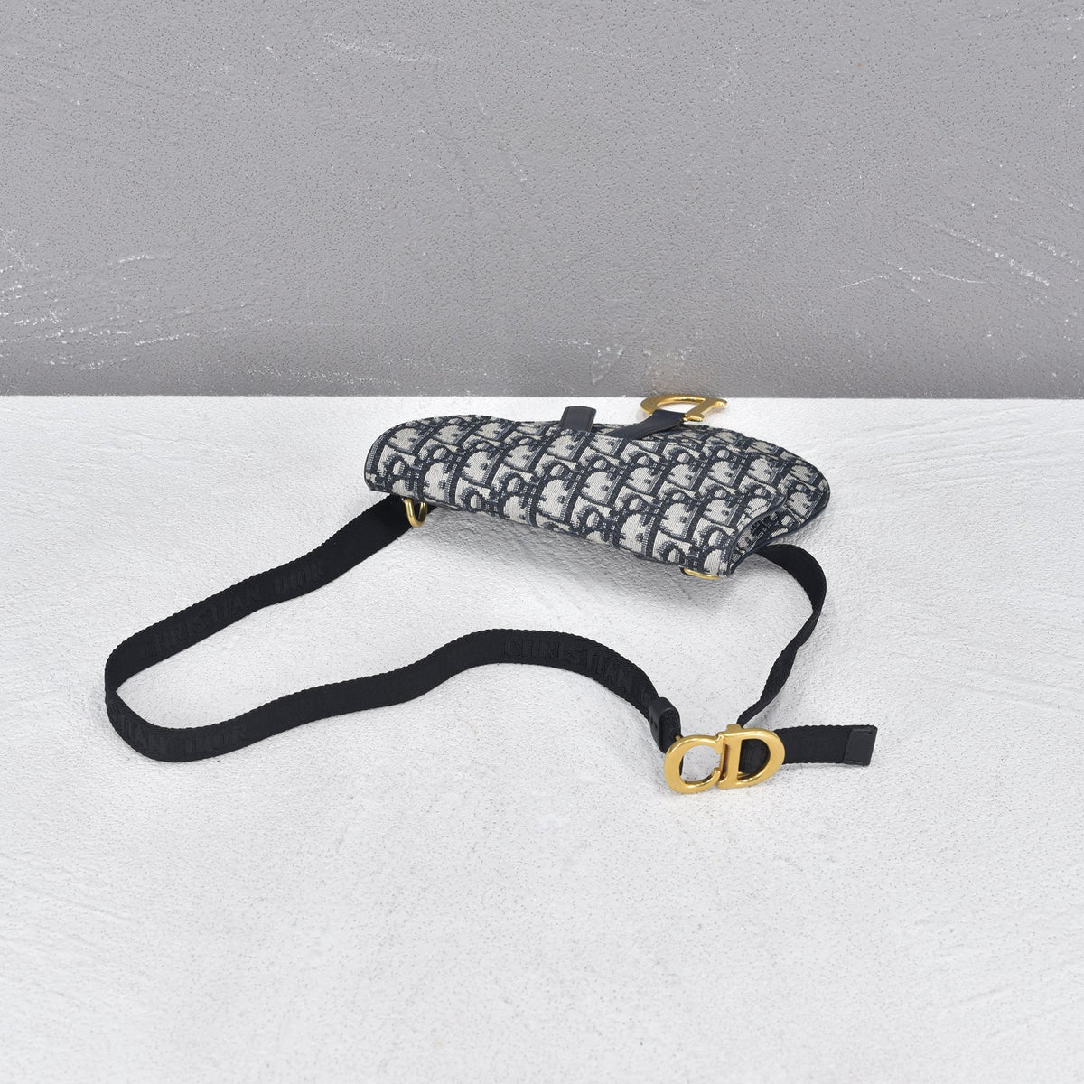 Oblique Canvas Saddle Belt Bag
