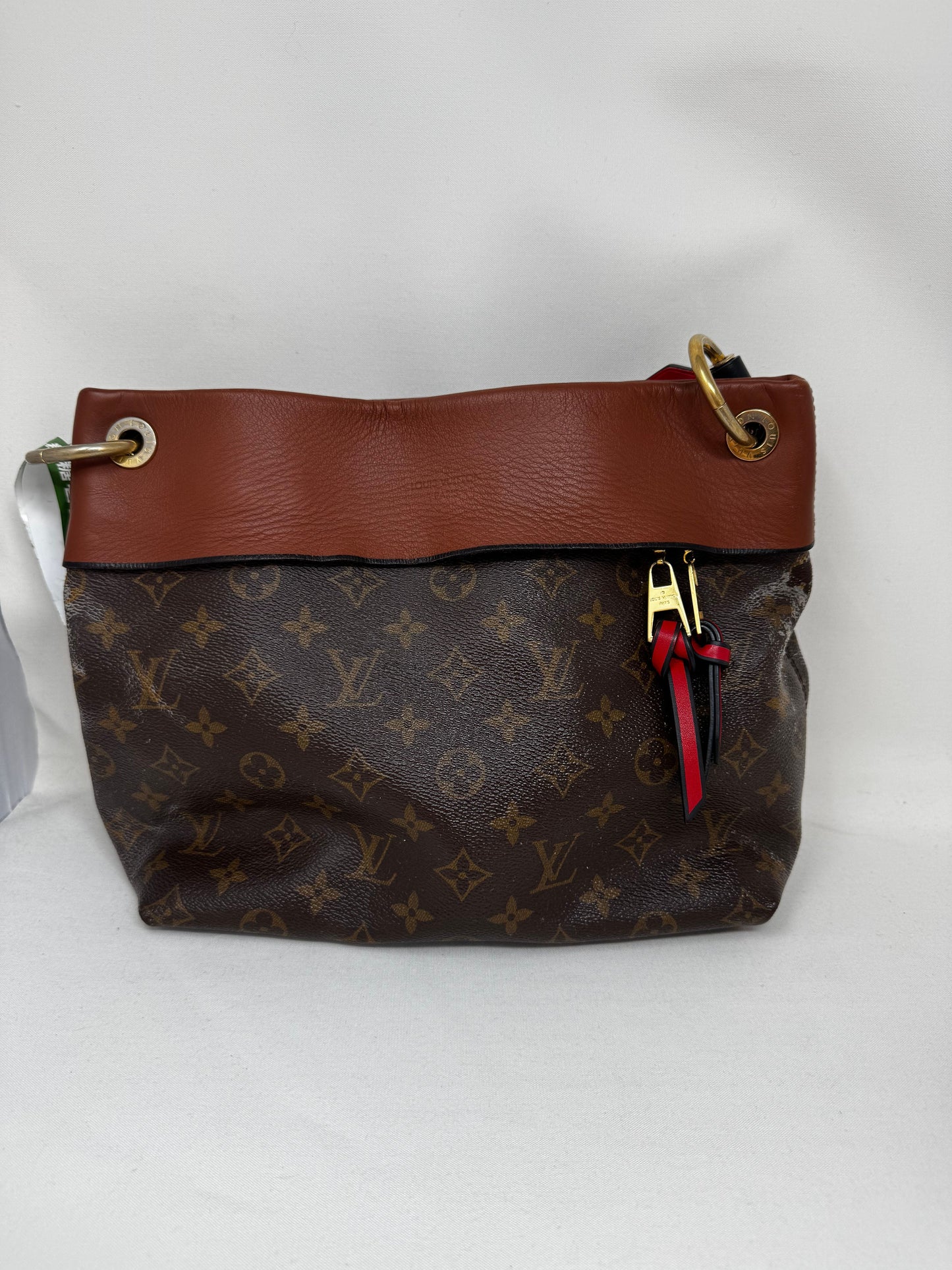 LOUIS VUITTON Monogram Tuileries Besace Caramel Rouge B20-80