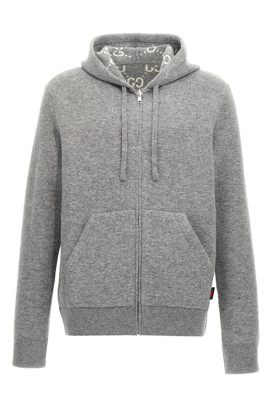 Gucci Men Hooded Cardigan
