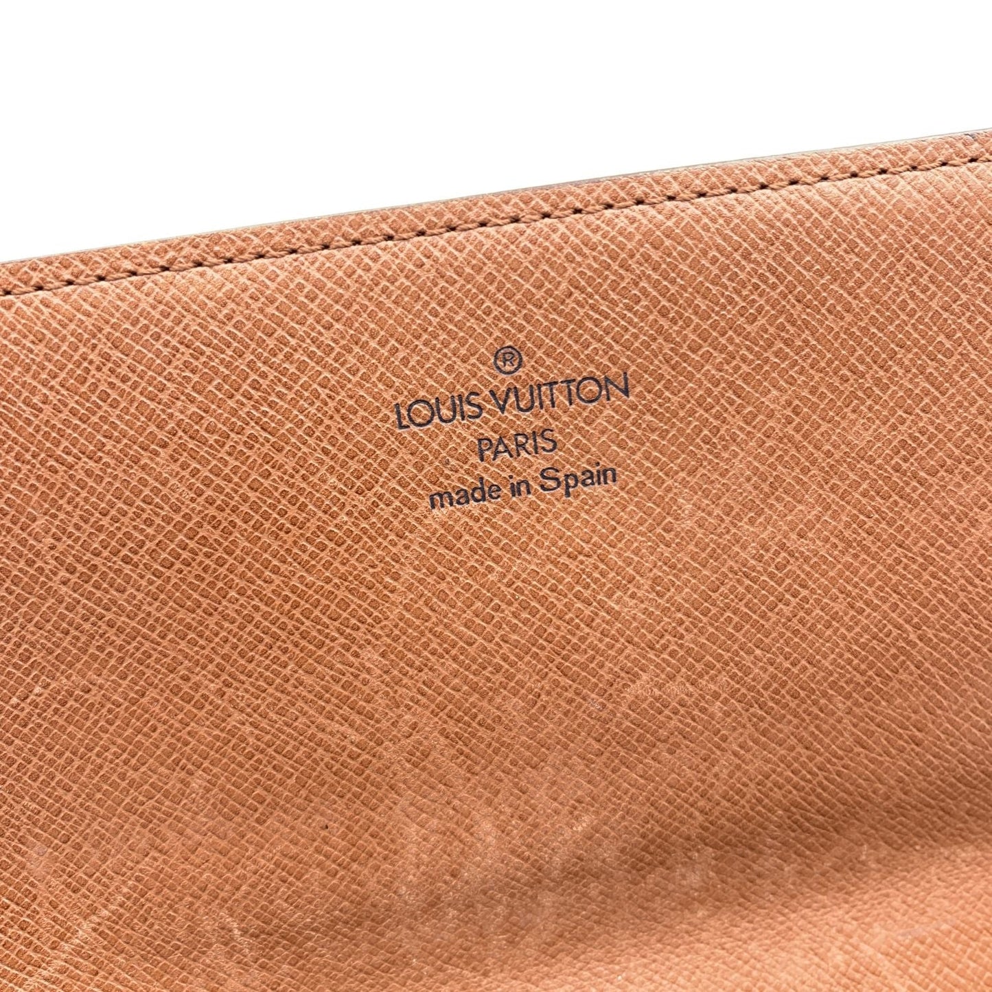 LOUIS VUITTON Vintage Brown Monogram Canvas Long Bill Wallet