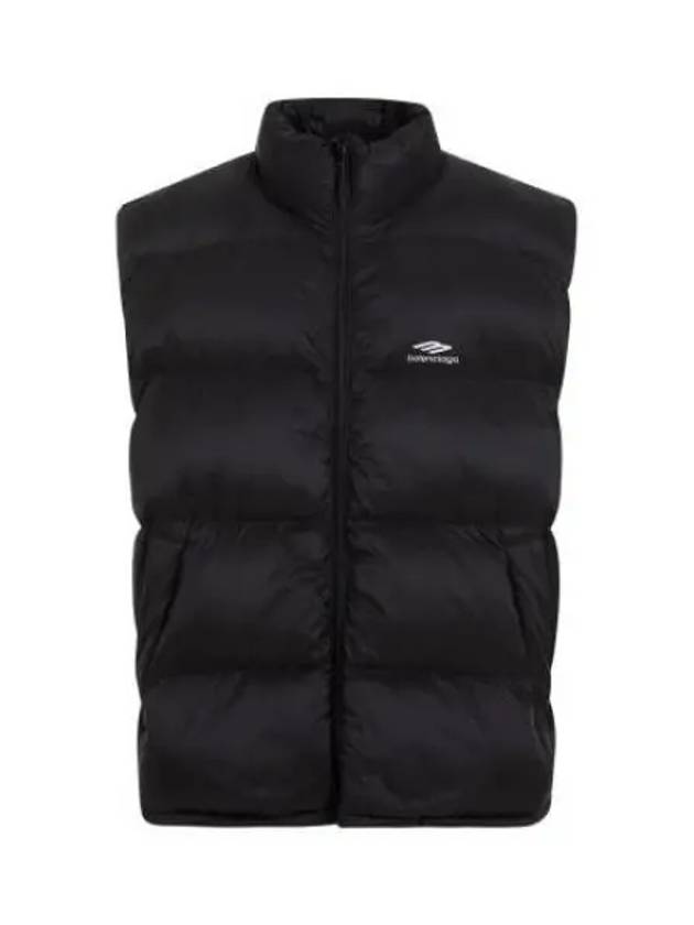 Luxury Balenciaga  Quilted Nylon Puffer Vest Black