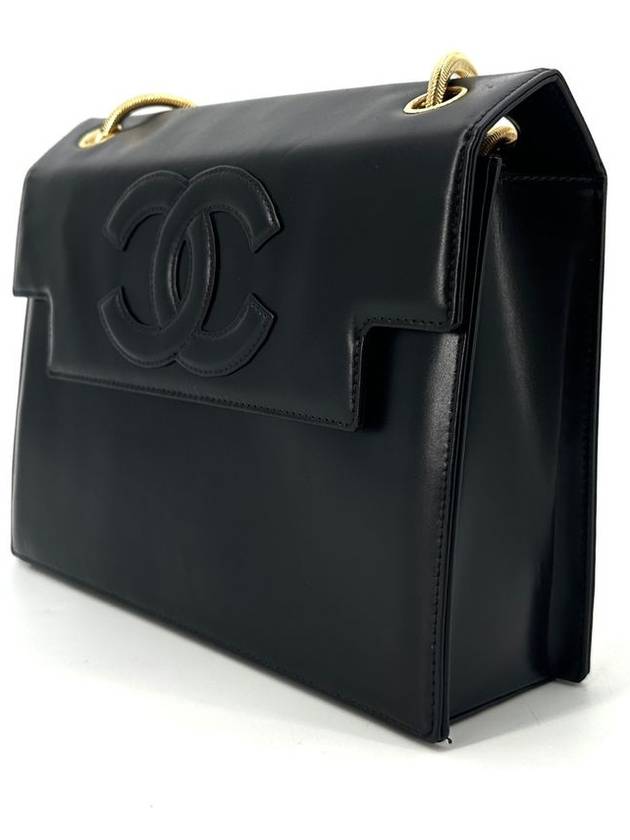 Brushed CC logo gold chain shoulder bag Chanel