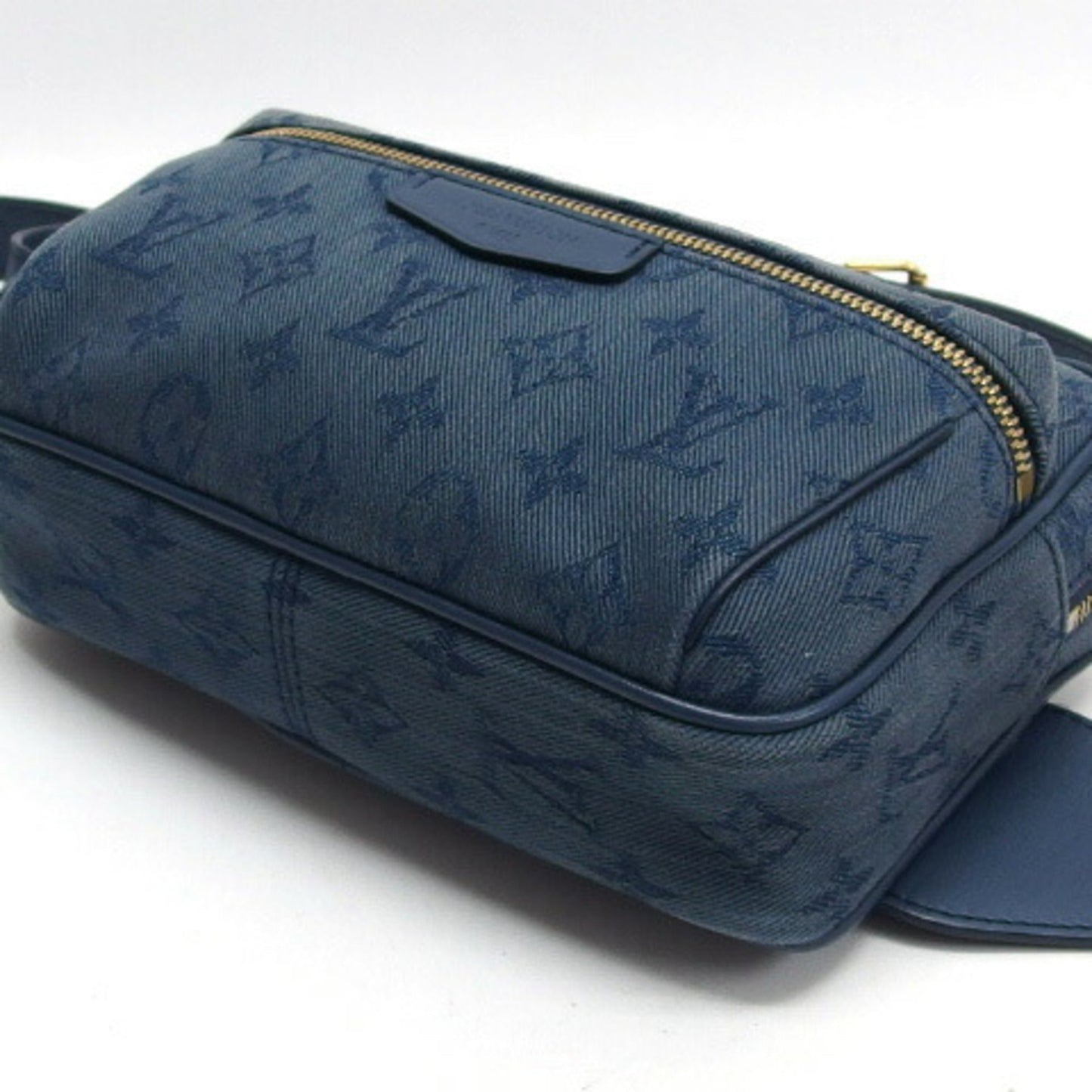 Louis Vuitton Monogram blue  blue Leather Shoulder Bag