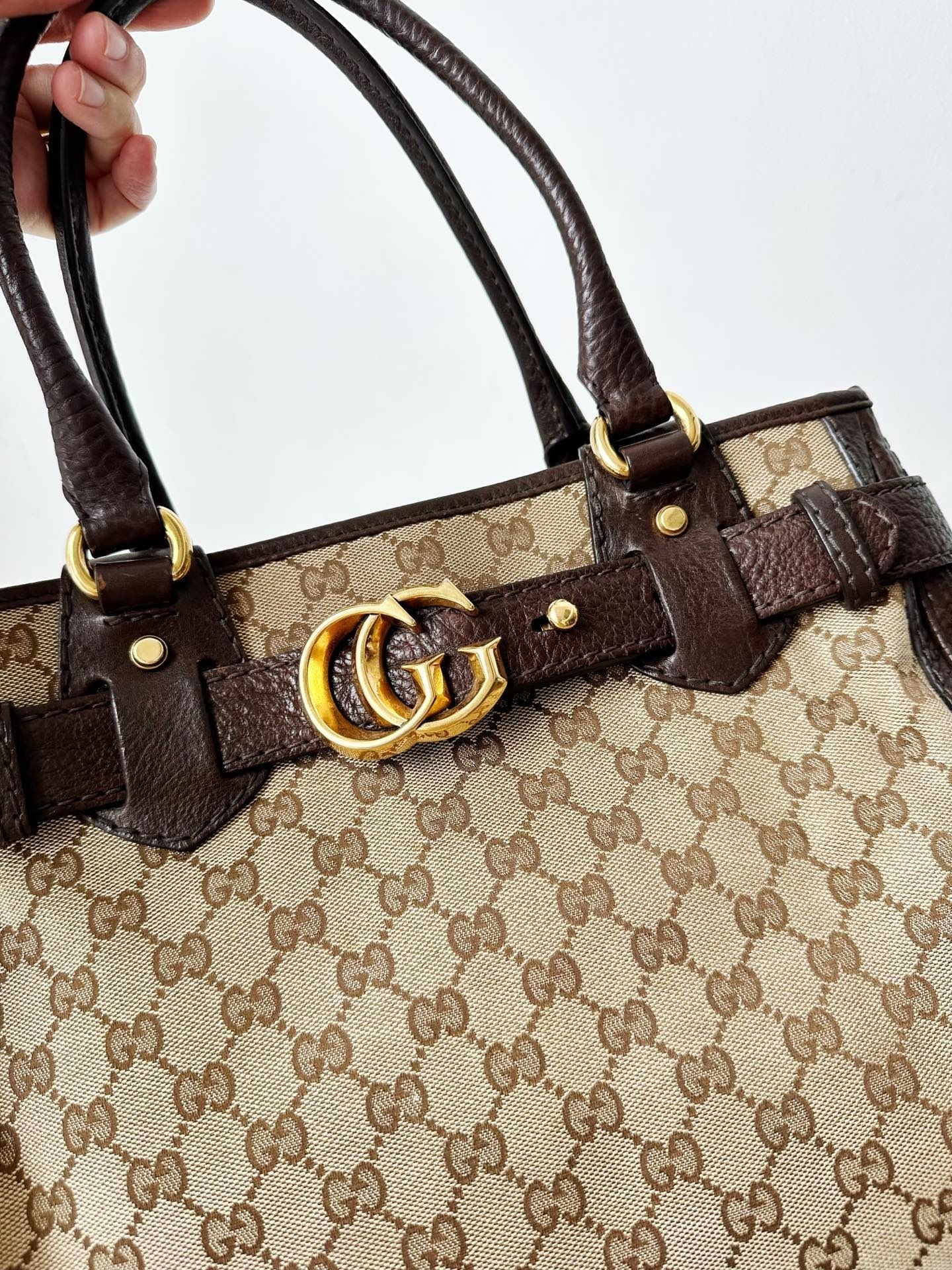 Vintage Gucci tote bag Beige **cm