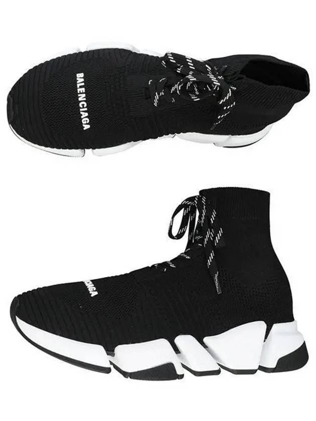 Luxury Balenciaga  Speed 2.0 Lace-Up High-Top Sneakers Black