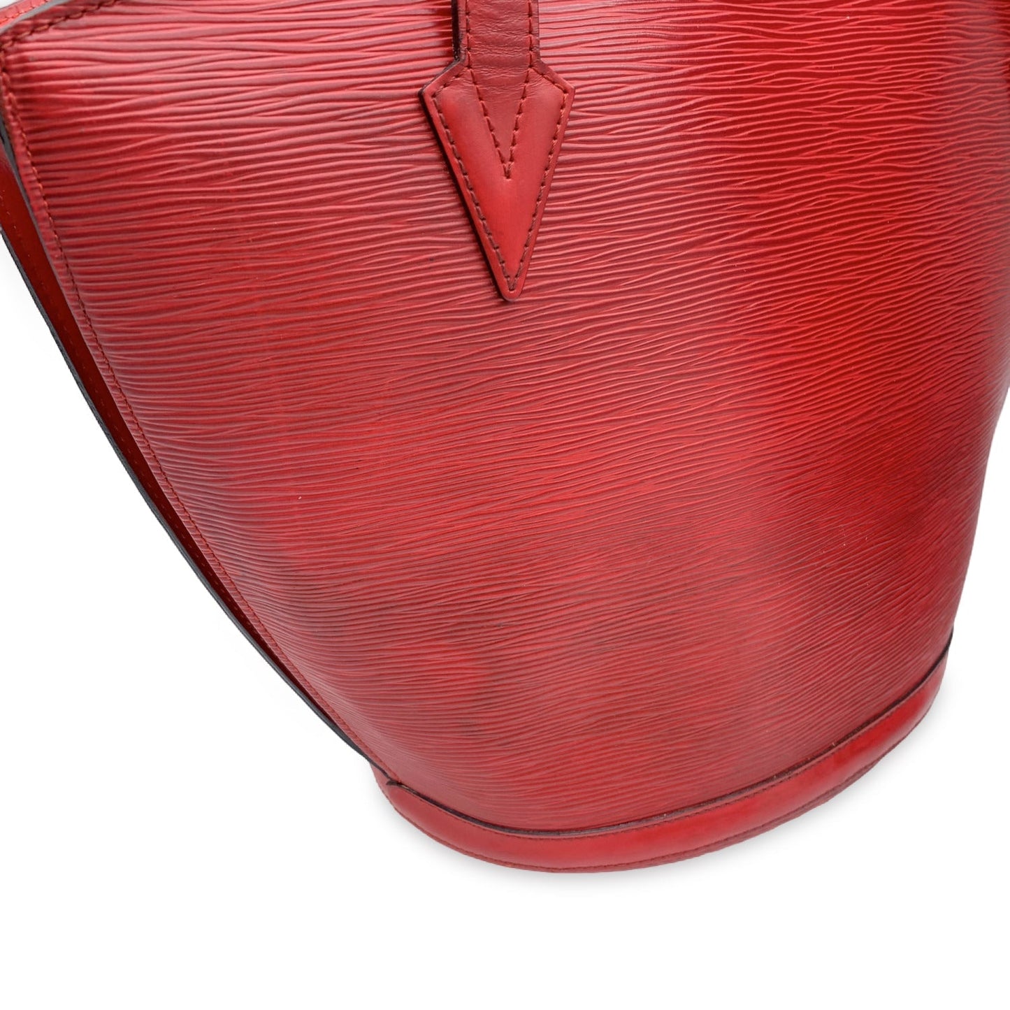 LOUIS VUITTON Vintage Epi Red Leather Saint Jacques Gm Tote Bag