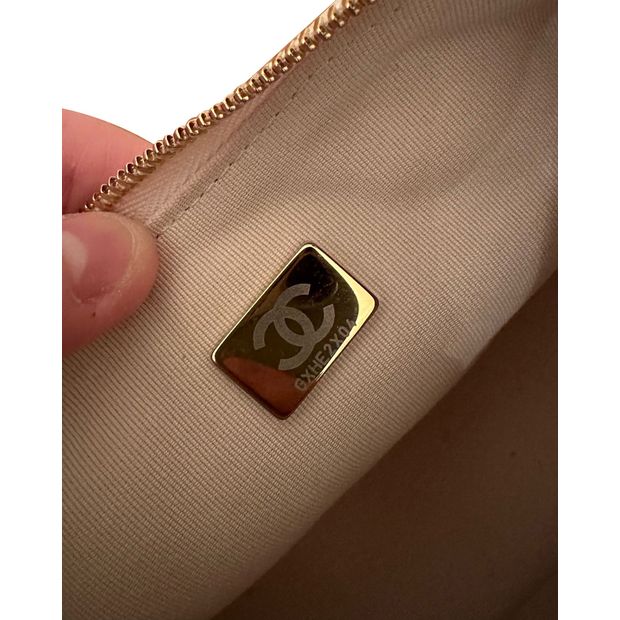 CHANEL Moon Small Hobo Bag in Beige Leather