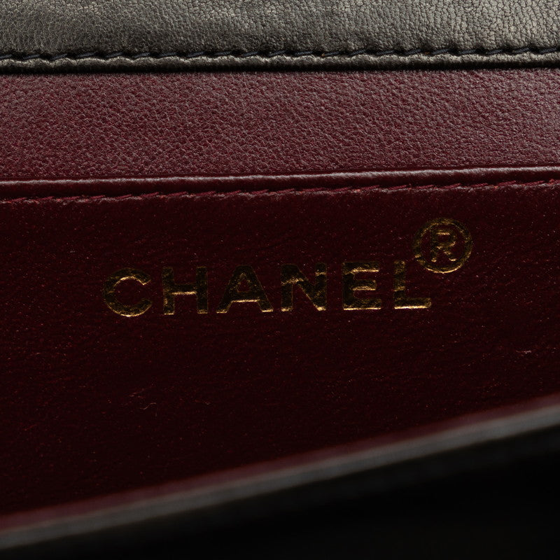 Chanel Mini Mattress Cocomark Full Flap Chain houlder Bag Black   CHANEL