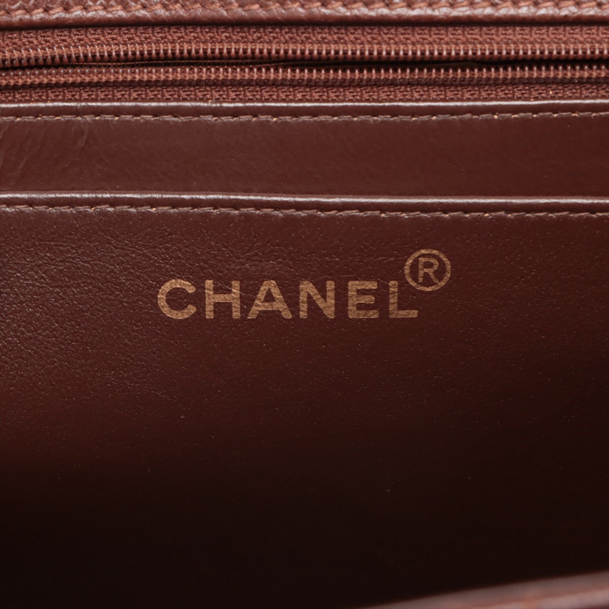 Chanel Matrasse Caviar S Single Flap Single Chain Bag Brown Gold  5th