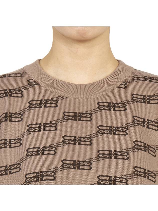 Luxury Balenciaga  BB Monogram Sweatshirt Brown
