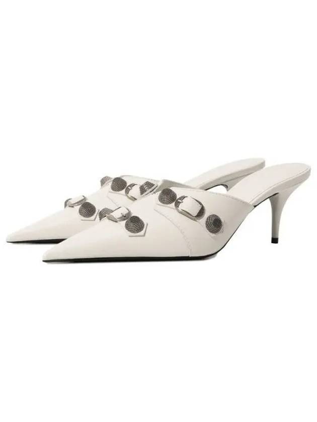 Luxury Balenciaga  Cagole 70mm Mule Optic White