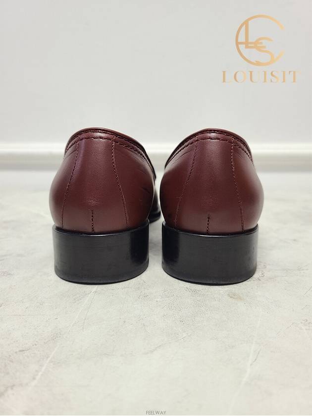 luxury goods Lewis IT 37 Brown gold CC logo moccasin loafers Chanel