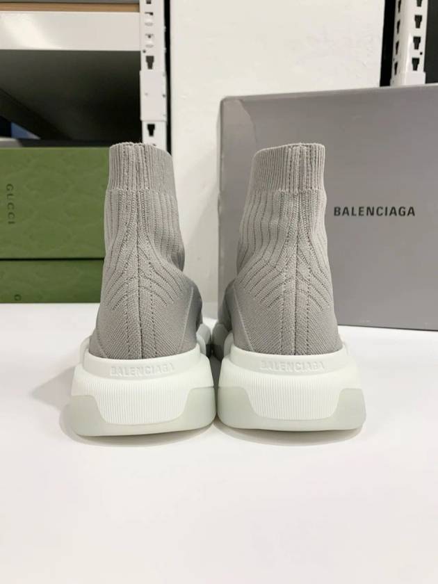 Luxury Balenciaga  Speedrunner high top sneakers gray