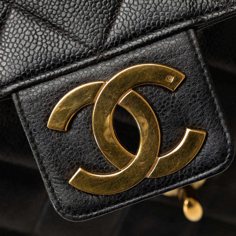 Chanel Matrases Cocomark HandBags Briefcase Black Caviar   Chanel