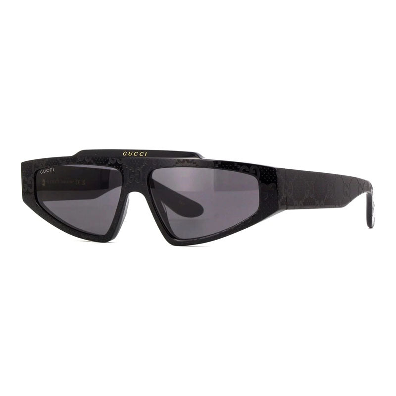 Gucci Sunglasses Cat Eye Full Rim, Pink with GG Pattern Frame and Light Pink Lens GG1591S003