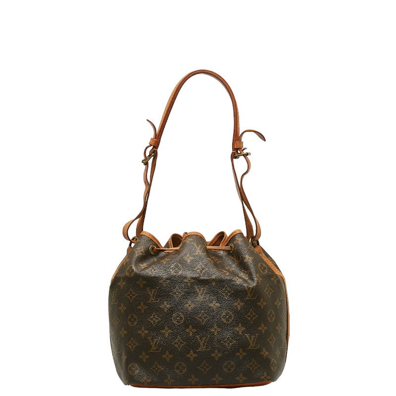 Louis Vuitton Noé Petit in Monogram M42226 Brown Bucket Bag